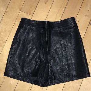 Zara Pleather Shorts